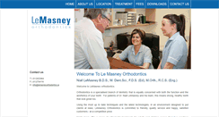 Desktop Screenshot of lemasneyorthodontics.ie