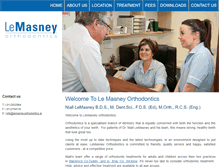 Tablet Screenshot of lemasneyorthodontics.ie